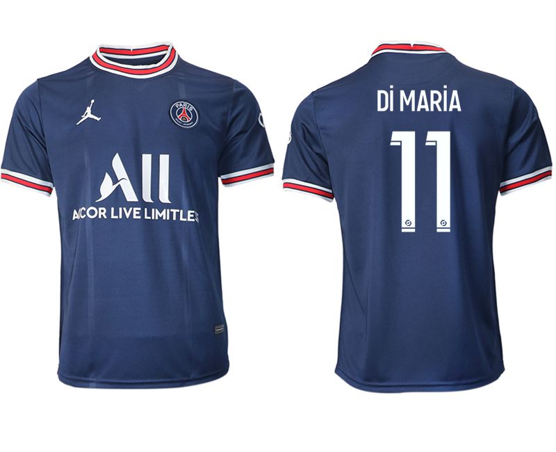 Men 2021-2022 Club Paris St German home aaa version blue #11 Soccer Jersey->paris st german jersey->Soccer Club Jersey